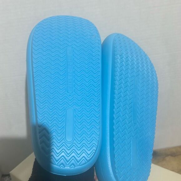 J/slides squish Eva comfort pool side slides slip‎ on sandals turquoise yellow - Picture 7 of 8